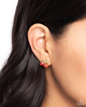 Load image into Gallery viewer, Paparazzi Earrings Cherry Candidate - Gold Coming Soon