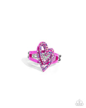 Load image into Gallery viewer, Paparazzi Rings Hybrid Heart - Pink Coming Soon