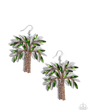 Load image into Gallery viewer, Paparazzi Earrings Palm Tree Pizzazz - Green