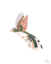 Load image into Gallery viewer, Paparazzi Brooch Hummingbird Homage - Green Coming Soon