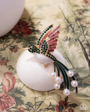 Load image into Gallery viewer, Paparazzi Brooch Hummingbird Homage - Green Coming Soon