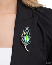 Load image into Gallery viewer, Paparazzi Brooch Peacock Pedigree - Green Coming Soon