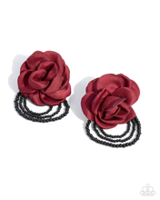 Load image into Gallery viewer, Paparazzi Earrings Dramatic Dame - Red Coming Soon