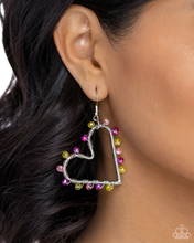 Load image into Gallery viewer, Paparazzi Earrings HEART of Your World - Multi