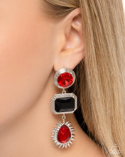 Load image into Gallery viewer, Paparazzi Earrings Entertaining the Thought - Red Coming Soon