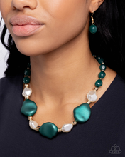 Load image into Gallery viewer, Paparazzi Earrings Forever Feature - Green Coming Soon