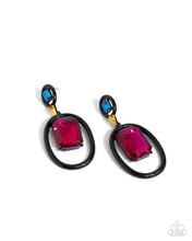 Load image into Gallery viewer, Paparazzi Earrings Dipped in Dazzle - Black