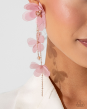 Load image into Gallery viewer, Paparazzi Earrings Balletcore - Pink October 2024 LOP