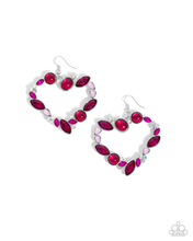 Load image into Gallery viewer, Paparazzi Earrings Heart Hierarchy - Pink