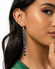 Load image into Gallery viewer, Paparazzi Earrings Opulent Ombré - Blue Coming Soon