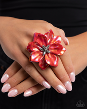 Load image into Gallery viewer, Paparazzi Ring Platonic Petals - Red