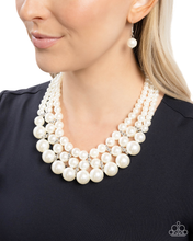 Load image into Gallery viewer, Paparazzi Necklace Glossy Gala - White Coming Soon