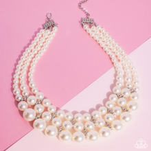 Load image into Gallery viewer, Paparazzi Necklace Glossy Gala - White Coming Soon
