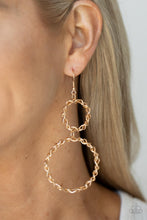 Load image into Gallery viewer, Paparazzi Earrings Twist of FABULOUS - Gold