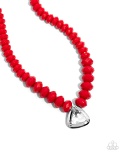 Load image into Gallery viewer, Paparazzi Necklace Trailblazing Triangle - Red