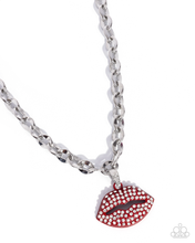 Load image into Gallery viewer, Paparazzi Necklace Keepsake Kisser - Red