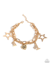 Load image into Gallery viewer, Paparazzi Bracelet Team Spirit - Gold