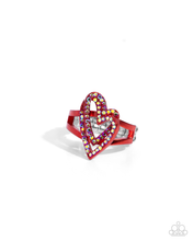 Load image into Gallery viewer, Paparazzi Ring Hybrid Heart - Red Coming Soon