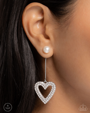 Load image into Gallery viewer, Paparazzi Earrings Valentines Vision - White