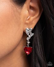 Load image into Gallery viewer, Paparazzi Earrings Valentines Vaudeville - Red