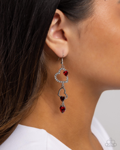 Load image into Gallery viewer, Paparazzi Earrings Courting Cascade - Red