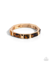 Load image into Gallery viewer, Paparazzi Bracelet Acrylic Accent - Gold