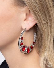 Load image into Gallery viewer, Paparazzi Earrings Refined Rewind - Red