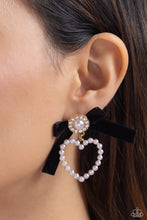 Load image into Gallery viewer, Paparazzi Earrings BOW and Then - Gold Coming Soon