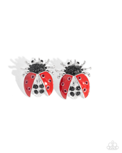 Load image into Gallery viewer, Paparazzi Earrings Lavish Ladybug - Red Coming Soon