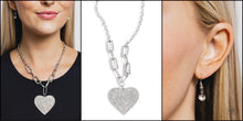Load image into Gallery viewer, Black Diamond Exclusive Paparazzi Necklace Roadside Romance White