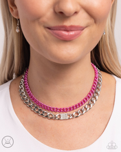 Load image into Gallery viewer, Paparazzi Necklace Exaggerated Effort - Pink Coming Soon