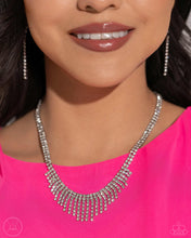Load image into Gallery viewer, Paparazzi Necklace Daring Decadence - White April LOP 2024