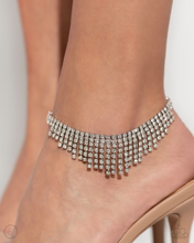 Load image into Gallery viewer, Paparazzi Anklet Curtain Confidence - White April LOP 2024