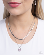Load image into Gallery viewer, Paparazzi Necklace Padlock Possession - Pink