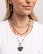 Load image into Gallery viewer, Paparazzi Necklace HEART Gallery - Silver Coming Soon