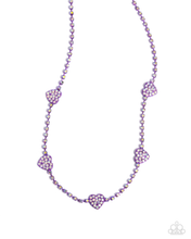 Load image into Gallery viewer, Paparazzi Necklaces Homecoming Hearts - Purple sales