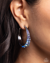 Load image into Gallery viewer, Paparazzi Earrings Embedded Edge - Blue Coming Soon
