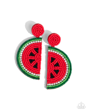 Load image into Gallery viewer, Paparazzi Earrings Watermelon Welcome - Red Coming Soon
