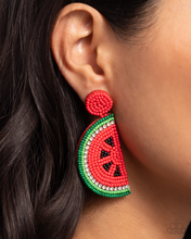 Load image into Gallery viewer, Paparazzi Earrings Watermelon Welcome - Red Coming Soon