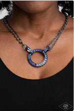 Load image into Gallery viewer, Paparazzi Necklace ~ PINK DIAMOND - Razzle Dazzle - Blue