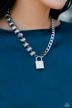 Load image into Gallery viewer, Paparazzi Necklace LOCK and Roll - Silver Coming Soon