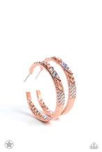 Load image into Gallery viewer, Paparazzi Earrings Glitzy by Association - Copper