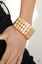 Load image into Gallery viewer, Paparazzi Bracelets 0 Tectonic Texture - Gold