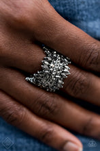 Load image into Gallery viewer, Paparazzi Rings Fashion Fix Cosmic Confetti - Silver