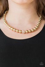 Load image into Gallery viewer, Paparazzi Necklaces High-Stakes FAME - Gold