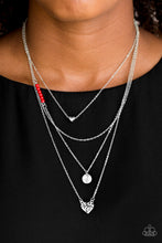 Load image into Gallery viewer, Paparazzi Necklaces Gypsy Heart - Red