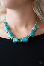 Load image into Gallery viewer, Paparazzi Necklaces Stunningly Stone Age Blue