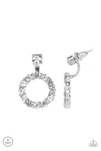 Load image into Gallery viewer, Paparazzi Earrings Diamond Halo - White