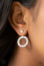 Load image into Gallery viewer, Paparazzi Earrings Diamond Halo - White