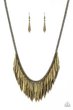 Load image into Gallery viewer, Paparazzi Necklaces The Thrill-Seeker - Brass